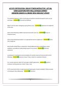 ACE GFI CERTIFICATION -GROUP FITNESS INSTRUCTOR &vert; ACTUAL EXAM QUESTIONS WITH WELL DETAILED CORRECT ANSWERS&vert;GRADED A&plus;&vert;BRAND NEW 2026&sol;2027 UPDATE