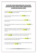 ACE GFI PREP -GROUP FITNESS INSTRUCTOR &vert; ACTUAL EXAM QUESTIONS WITH WELL DETAILED CORRECT ANSWERS&vert;GRADED A&plus;&vert;BRAND NEW 2026&sol;2027 UPDATE