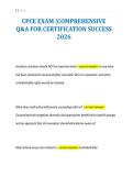 CPCE EXAM &vert;COMPREHENSIVE&NewLine;Q&A FOR CERTIFICATION SUCCESS&NewLine;2026&NewLine;