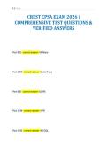 CREST CPSA EXAM 2026 &vert;&NewLine;COMPREHENSIVE TEST QUESTIONS &&NewLine;VERIFIED ANSWERS
