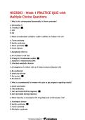 NSG5003 Week 1 Practice Quiz &vert; Multiple Choice Questions Study Guide