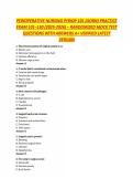 PERIOPERATIVE NURSING PERIOP 101 &lpar;AORN&rpar; PRACTICE EXAM 101&ndash;150 &lpar;2025-2026&rpar; &ndash; RANDOMIZED MOCK TEST QUESTIONS WITH ANSWERS A&plus; VERIFIED LATEST VERSION