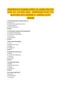 PERIOPERATIVE NURSING PERIOP 101 &lpar;AORN&rpar; PRACTICE EXAM 101&ndash;150 &lpar;2025-2026&rpar; &ndash; RANDOMIZED MOCK TEST QUESTIONS WITH ANSWERS A&plus; VERIFIED LATEST VERSION