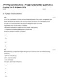 APM PFQ Exam Questions &vert; Project Fundamentals Qualification Practice Test & Answers 2026