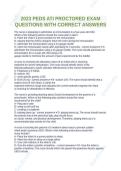Chamberlain Peds Ati Proctored Exam Comprehensive Questions &lpar;Frequently Tested&rpar; and Complete Solutions Graded A&plus;