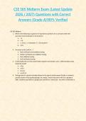 &NewLine;CSE 565 Midterm Exam &lpar;Latest Update 2026 &sol; 2027&rpar; Questions with Correct Answers &lbrace;Grade A&rcub;100&percnt; Verified&NewLine;&NewLine;