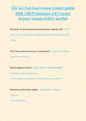 CSE 565 final Exam review &lpar;Latest Update 2026 &sol; 2027&rpar; Questions with Correct Answers &lbrace;Grade A&rcub;100&percnt; Verified