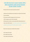 CSE 565 final Exam  &lpar;Latest Update 2026 &sol; 2027&rpar; Questions with Correct Answers &lbrace;Grade A&rcub;100&percnt; Verified