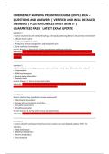 EMERGENCY NURSING PEDIATRIC COURSE &lpar;ENPC&rpar; 2026 &ndash; &NewLine;QUESTIONS AND ANSWERS &vert; VERIFIED AND WELL DETAILED &NewLine;ANSWERS &vert; PLUS RATIONALES MUST BE IN IT &vert; &NewLine;GUARANTEED PASS &vert; LATEST EXAM UPDATE 