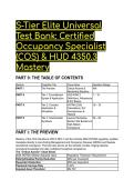 2026&sol;2027 S-Tier Elite Universal Test Bank&colon; Certified Occupancy Specialist &lpar;COS&rpar; & HUD 4350&period;3 Mastery