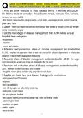 NUR265 DISASTER PREPAREDNESS &ndash; NUR265 &ndash; NURSING PROGRAM &ndash; COMPREHENSIVE DISASTER RESPONSE&comma; TRIAGE&comma; AND BIOTERRORISM STUDY GUIDE A&plus; ALREADY GRADED LATEST VERSION