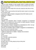 NUR265 DISASTER PREPAREDNESS &ndash; NUR265 &ndash; NURSING PROGRAM &ndash; COMPREHENSIVE DISASTER RESPONSE&comma; TRIAGE&comma; AND BIOTERRORISM STUDY GUIDE A&plus; ALREADY GRADED LATEST VERSION