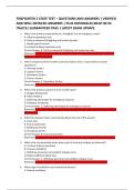 FIREFIGHTER 2 STATE TEST &ndash; QUESTIONS AND ANSWERS &vert; VERIFIED &NewLine;AND WELL DETAILED ANSWERS &vert; PLUS RATIONALES MUST BE IN &NewLine;ITALICS&vert; GUARANTEED PASS &vert; LATEST EXAM UPDATE