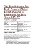 S-TIER TEST BANK&rsqb; CACHE Level 5 Diploma in Leadership for Early Years &lpar;L5DLEY&rpar; - 2026&sol;2027 Ofsted & EYFS Ultimate Exam Prep