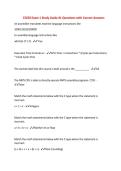 CS250 Exam 1 Study Guide &num;1 Questions with Correct Answers