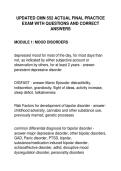 UPDATED CMN 552 ACTUAL FINAL PRACTICE &NewLine;EXAM WITH QUESTIONS AND CORRECT &NewLine;ANSWERS