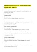 CSMLS Practice Questions & Answers &ndash; Complete Certification Exam Study Guide &lpar;A&plus;&rpar; 2025&sol;2026