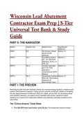 2026&sol;2027 Wisconsin Lead Abatement Supervisor & Contractor Exam Prep &vert; S-Tier Universal Test Bank & Study Guide