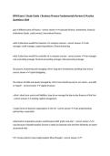 BFIN Exam 1 Study Guide &vert; Business Finance Fundamentals Review & Practice Questions 2026