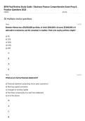 BFIN Final Review Study Guide &vert; Business Finance Comprehensive Exam Prep & Practice Questions 2026