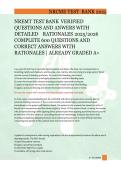 NREMT Emergency Medical Technician Certification Exam Review Practice Questions and Rationales A&plus;