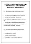 WGU D199 Final Exam &ndash; Questions & Verified Solutions 100&percnt; Correct&NewLine;&NewLine;