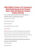 NUR176&sol;NUR 176 Exam 3 V2 &vert; Concepts of &NewLine;Adult Health Nursing for the Practical &NewLine;Nurse I Q&A with Rationale &vert; Hondros &NewLine;College of Nursing