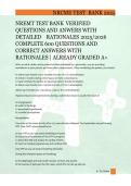 NREMT Emergency Medical Technician Certification Exam Review Practice Questions with Detailed Rationales A&plus;