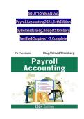 Solution Manual for Payroll Accounting 2024&comma; 34th Edition by Bernard J&period; Bieg&comma; Bridget Stomberg&comma; Verified Chapters 1 - 7&comma; Complete Newest Version&NewLine;