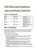 S-Tier UHC Ethics & Compliance Mastery Test Bank 2026&sol;2027 &vert; 40&plus; Advanced Q&A &plus; Rationale &lpar;CMS Guidelines&rpar;