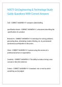 NOCTI GA Engineering & Technology Study Guide Questions With Correct Answers
