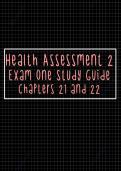 Health Assessment Exam 1 Study Guide HA 2 Comprehensive Questions &lpar;Frequently Tested&rpar; and Complete Solutions Graded A&plus;&NewLine;