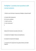 firefighter 1 practice test questions with correct answers 