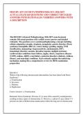 HESI RN ADVANCED PATHOPHYSIOLOGY 2026-2027 &NewLine;ACTUAL EXAM 160 QUESTIONS AND CORRECT DETAILED &NewLine;ANSWERS WITH RATIONALES &lpar;VERIFIED ANSWERS&rpar; WITH &NewLine;A DESCRIPTION