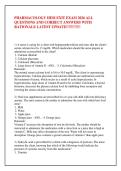 PHARMACOLOGY HESI EXIT EXAM 2026 ALL &NewLine;QUESTIONS AND CORRECT ANSWERS WITH &NewLine;RATIONALE LATEST UPDATE&excl;&excl;&excl;&excl;&excl;&excl;&excl;&excl;&excl;&excl;&excl;&excl;
