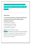 HESI Medical-Surgical Nursing Exam Questions &NewLine;And Answers Plus Rationales 2026&sol;27 Instant Pdf &NewLine;Download  