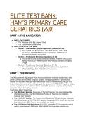 ELITE TEST BANK&colon; Ham's Primary Care Geriatrics &lpar;2026&sol;2027 Standards&rpar; &vert; 50&plus; Q&A with Mentor Analysis