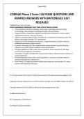 COMSAE Phase 2 Form 116 EXAM QUESTIONS AND VERIFIED ANSWERS WITH RATIONALES JUST RELEASED&period;pdf&NewLine;&NewLine;1