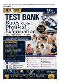 Full Test Bank for Bates' Guide to Physical Examination and History Taking 13th Edition Lynn S&period; Bickley &vert; Complete Chapters 1&ndash;27 &vert; NCLEX&comma; FNP&comma; AGNP Clinical Assessment Questions &vert; Updated 2026&sol;2027