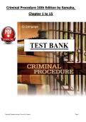 Criminal Procedure 10th Edition Test Bank &lpar;PDF&rpar; &vert; &lpar;2026&rpar; Criminal Justice Questions &vert; Samaha