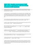 NSG 302&colon; Healthy assessment NSG 302 exam 3 Questions with All Actual Answers 2026 Updated&period;