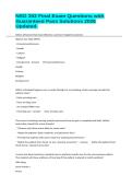 NSG 302 Final Exam Questions with Guaranteed Pass Solutions 2026 Updated&period;