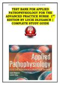 Test Bank for Applied Pathophysiology for the Advanced Practice Nurse &lpar;1st Edition&rpar; by Lucie Dlugasch &ndash; Complete Study Guide