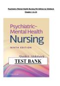 Psychiatric-Mental Health Nursing 9th Test Bank &lpar;PDF&rpar; &vert; &lpar;2026&rpar; Psych Nursing Questions &vert; Videbeck
