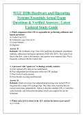 WGU D386 Hardware and Operating &NewLine;Systems Essentials Actual Exam &NewLine;Questions & Verified Answers &vert; Latest &NewLine;Updated Study Guide 