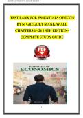 Test Bank for Essentials of Economics &lpar;9th Edition&rpar; by N&period; Gregory Mankiw &ndash; Chapters 1&ndash;24 Complete Study Guide