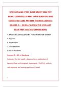 NPS EXAM AND STUDY GUIDE NEWEST 2026 TEST BANK &vert; COMPLETE PRACTICE QUESTIONS & VERIFIED ANSWERS PDF