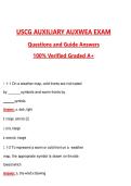 USCG AUXILIARY AUXWEA EXAM &lpar;Latest 2026&sol;2027 Update&rpar; Complete Questions and Guide Answers&comma; 100&percnt; Verified Graded A&plus;