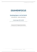 Examenfocus Basisbegrippen van Recht &vert; UGent 