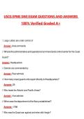 USCG EPME SWE Exam &lpar;Latest 2026&sol;2027 Update&rpar; Complete Questions and Guide Answers&comma; 100&percnt; Verified Graded A&plus;